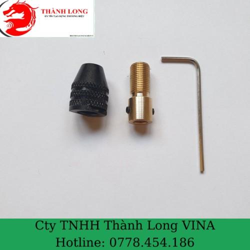 Đầu măng ranh kẹp mũi khoan 0,1-3.2mm + nối đồng cho motor 775