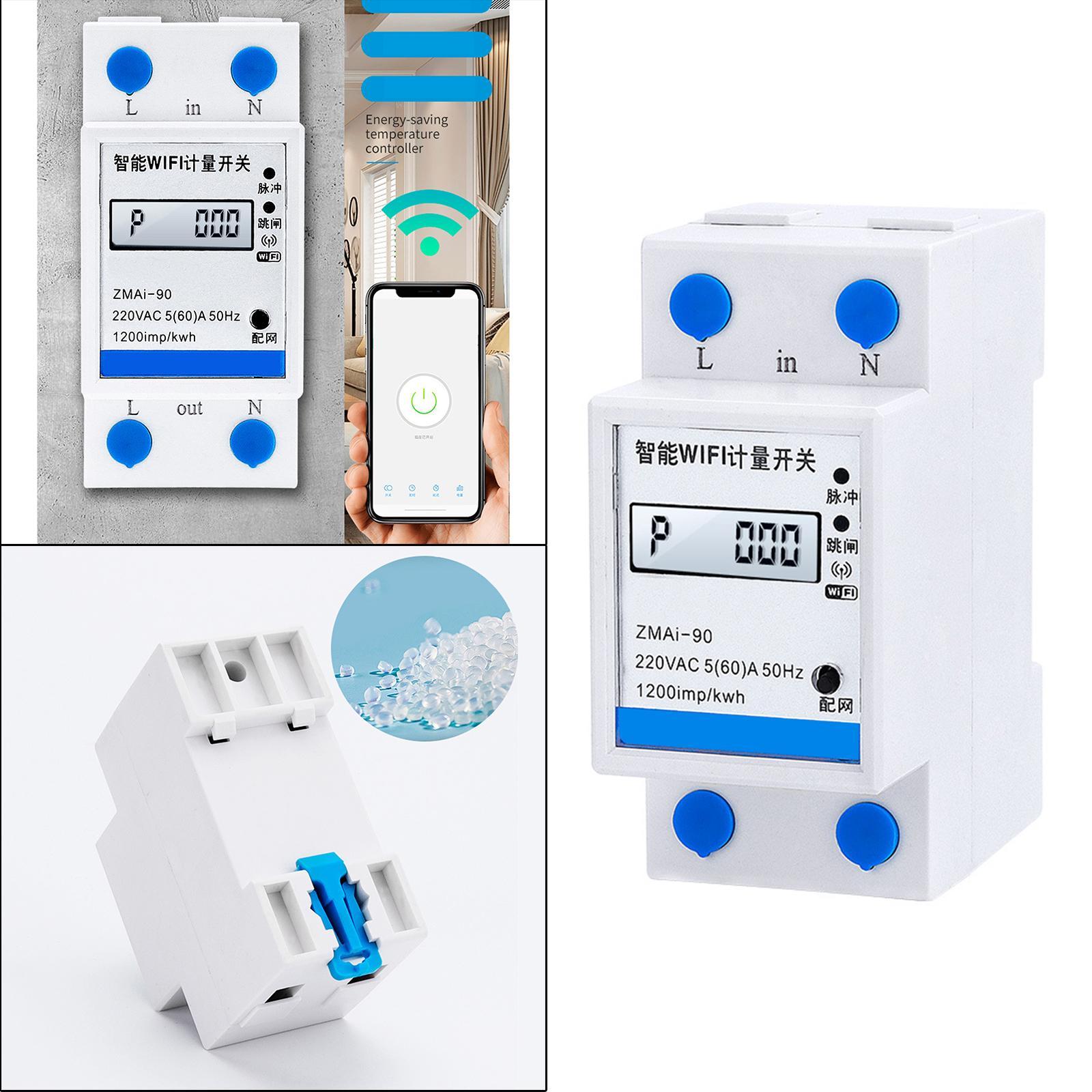 Intelligent Smart Energy Meter Watt Meter WiFi Power Meter for Hotels Home