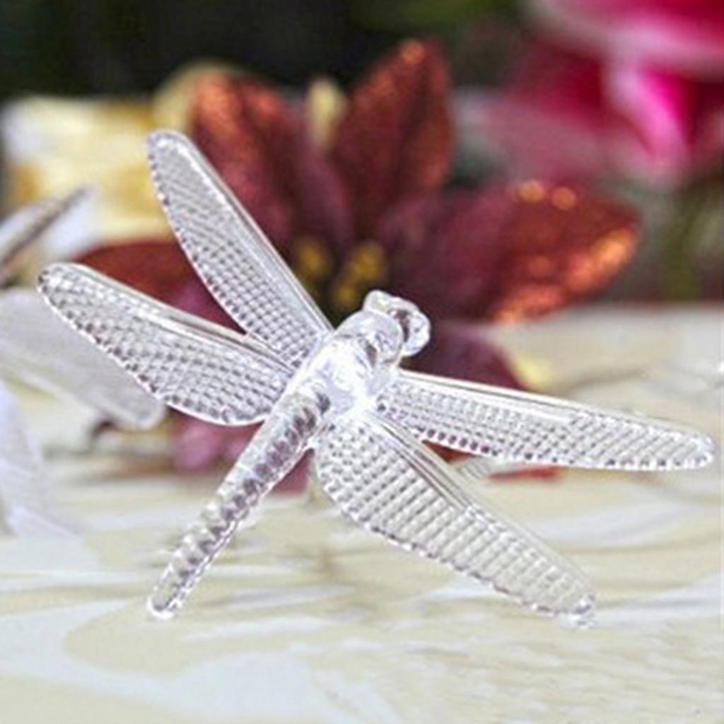 Outdoor Solar Power 20 LED String Lights Dragonfly Waterproof Lamp