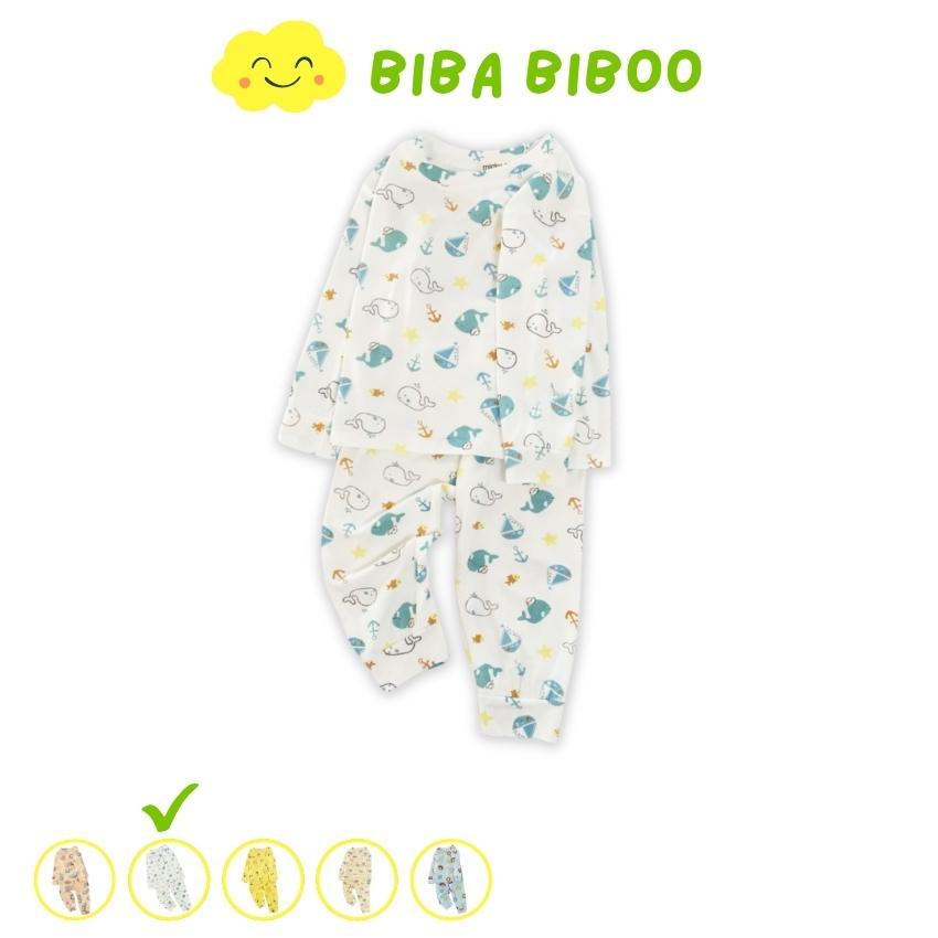 Bộ Quần Áo Trẻ Em Dài Tay Minky Mom LDD08 Từ 8-28 Kg, Vải Thun Lạnh Mềm Mại, Co Giãn, Thấm Hút Mồ Hôi - Màu Nude