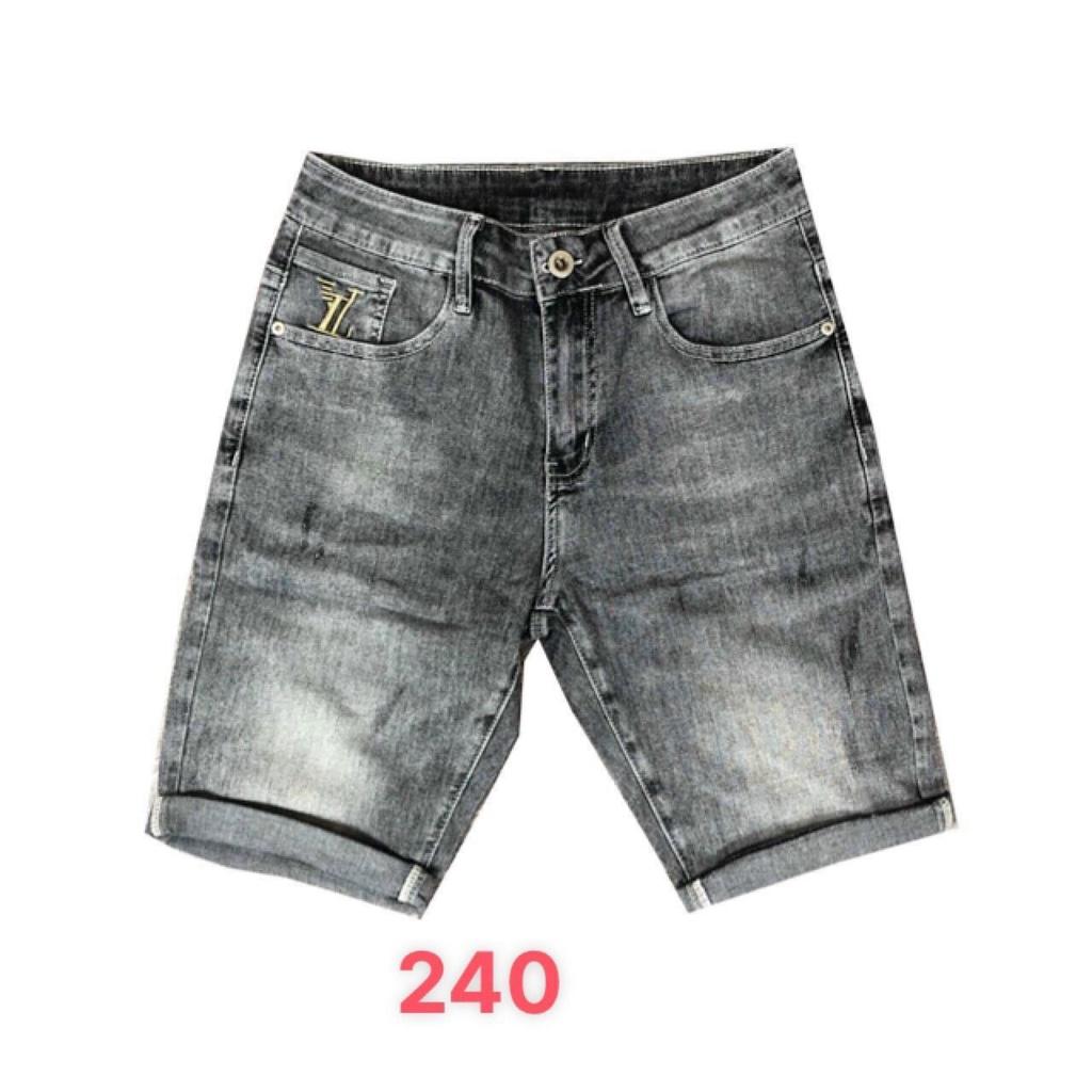 Quần short jean nam trơn họa tiết thêu cao cấp vải co dãn hàng siêu đẹp hottrend Phuongnamshop20 na3