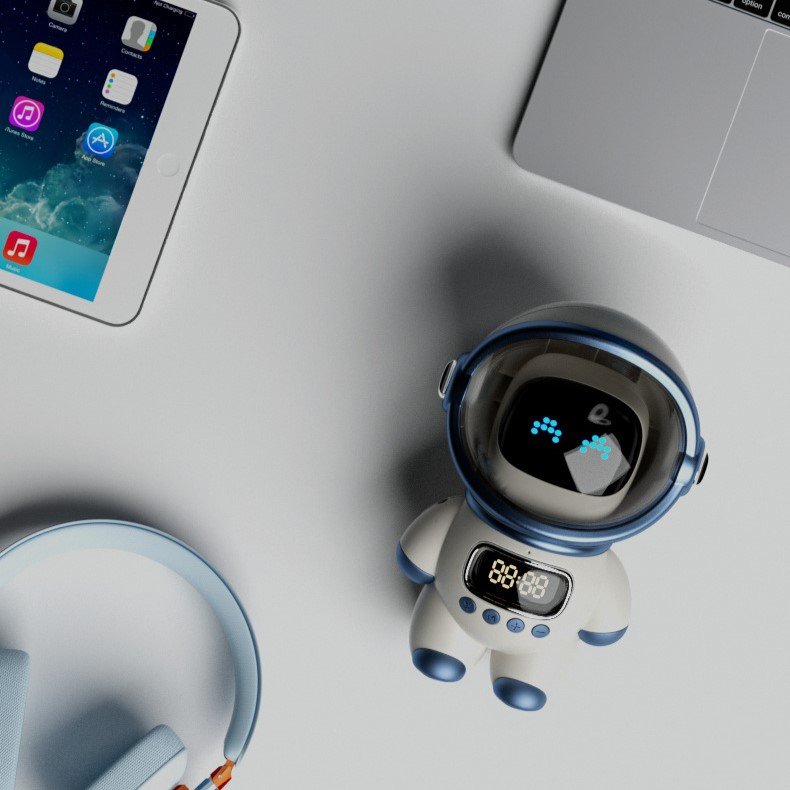 Loa Bluetooth Phi Hành Gia Đẹp mắt có đồng hồ báo thức tích hợp Astronaut AI DODO - âm thanh sống động