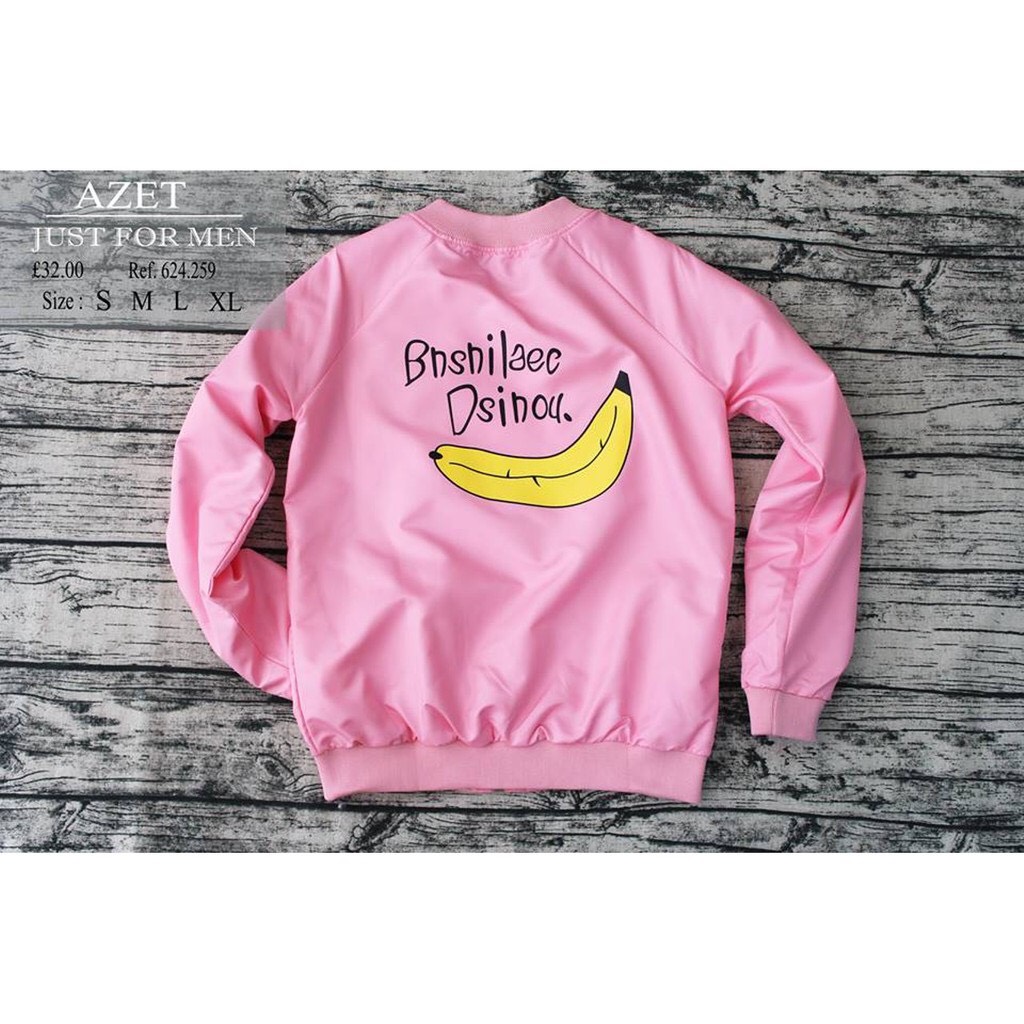 Áo Khoác Dù Azet In Hình Chuối Banana – Just for Men