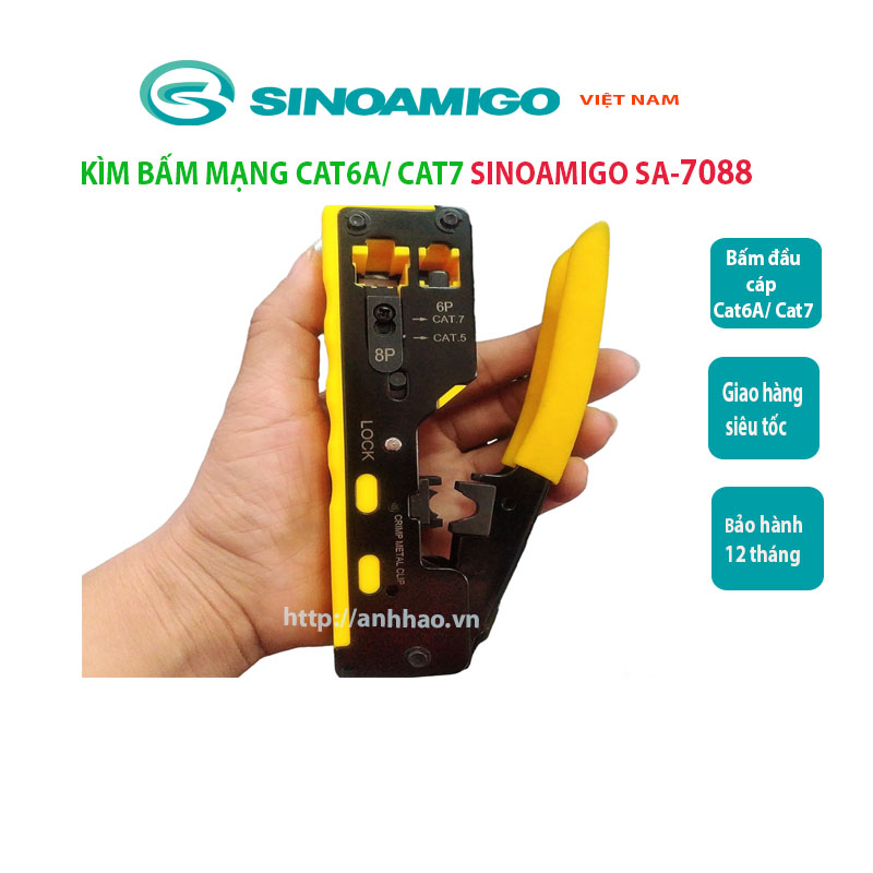 Kìm bấm mạng cat6A/ Cat7 Sinoamigo SA-7088 nhập khẩu chính hãng