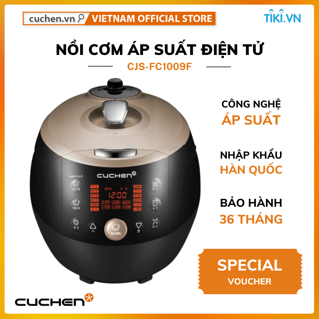 Nồi cơm điện áp suất điện tử Cuchen CJS-FC1009F 1.8L (Nhập khẩu chính hãng)