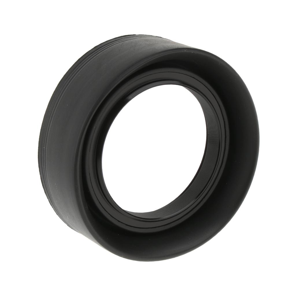 Rubber Wide Angle Standard Telephoto Lens Hood for Sony FE 50mm f1.8 / E 55-210mm f4.5-6.3 / FE 24-240mm f3.5-6.3