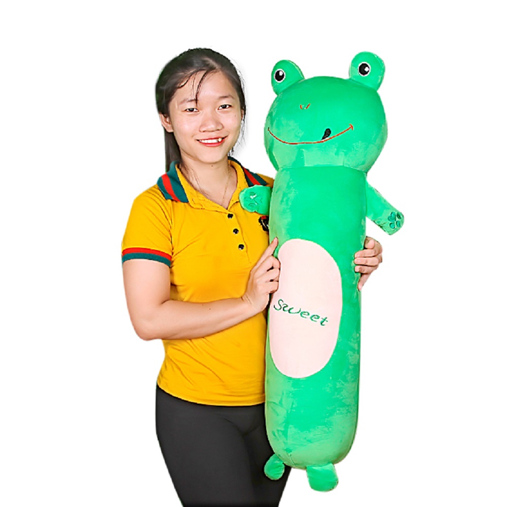 Gối ôm, thú nhồi bông, gấu bông Sweet hình con thú size bự 90cm Tặng đồ chơi rùa tập bơi cho bé màu ngẫu nhiên