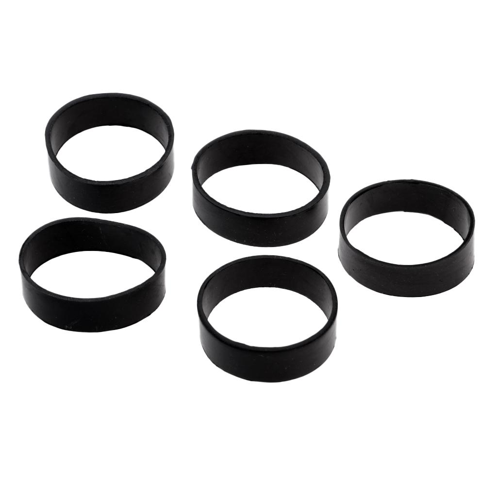 2x5Pcs Rubber Webbing Fixed Rings for Scuba Diving Weight Belt Backplate Strap