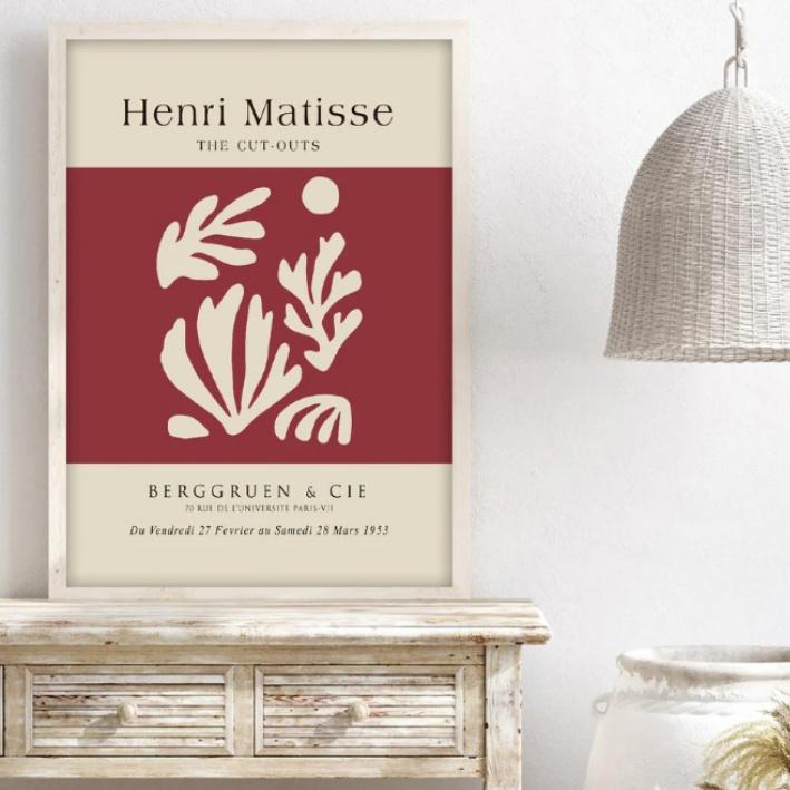 TRANH TREO TƯỜNG NGHỆ THUẬT AESTHETIC MATISSE VINTAGE - 2