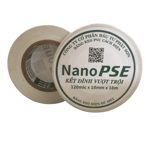 Băng keo cách điện Nano PSE đủ mét Màu Trắng