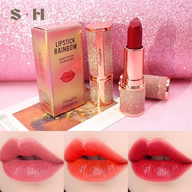 Son sáp Peijifer Velvet Lipstick RainBow Colorful Sexy