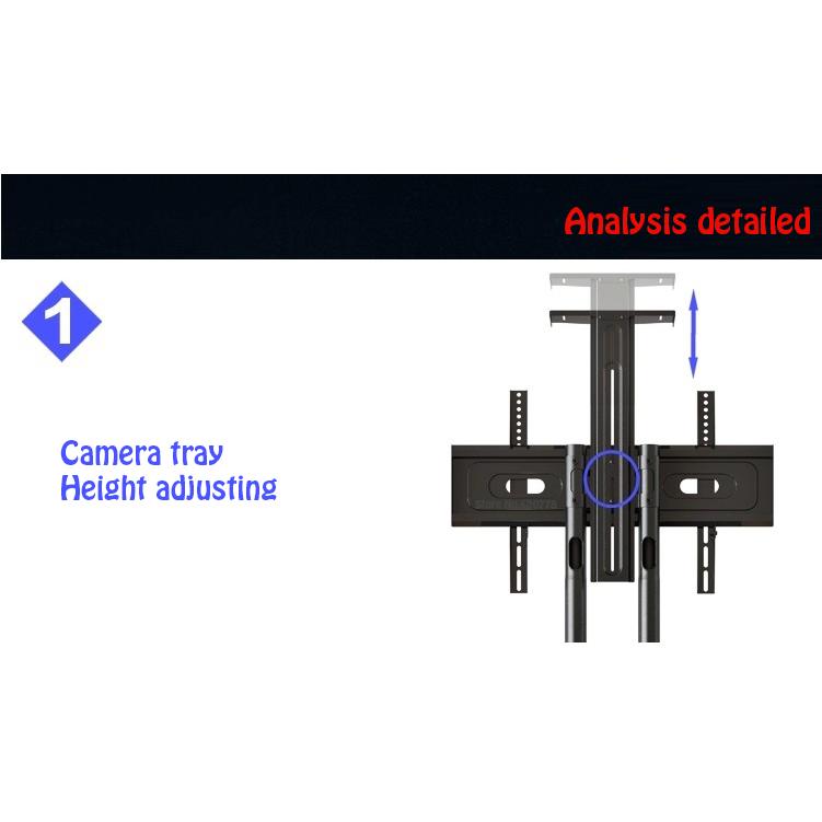 Giá treo tivi di động nhập khẩu AVA1500-60-1P (Đ8) màu đen cho tivi 32-65 inch