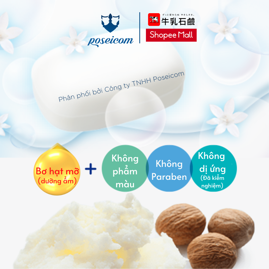 Sữa Tắm Milk Body Soap Cow Hương Hoa Hồng Túi thay thế 400ml POSEICOM 4901525006323