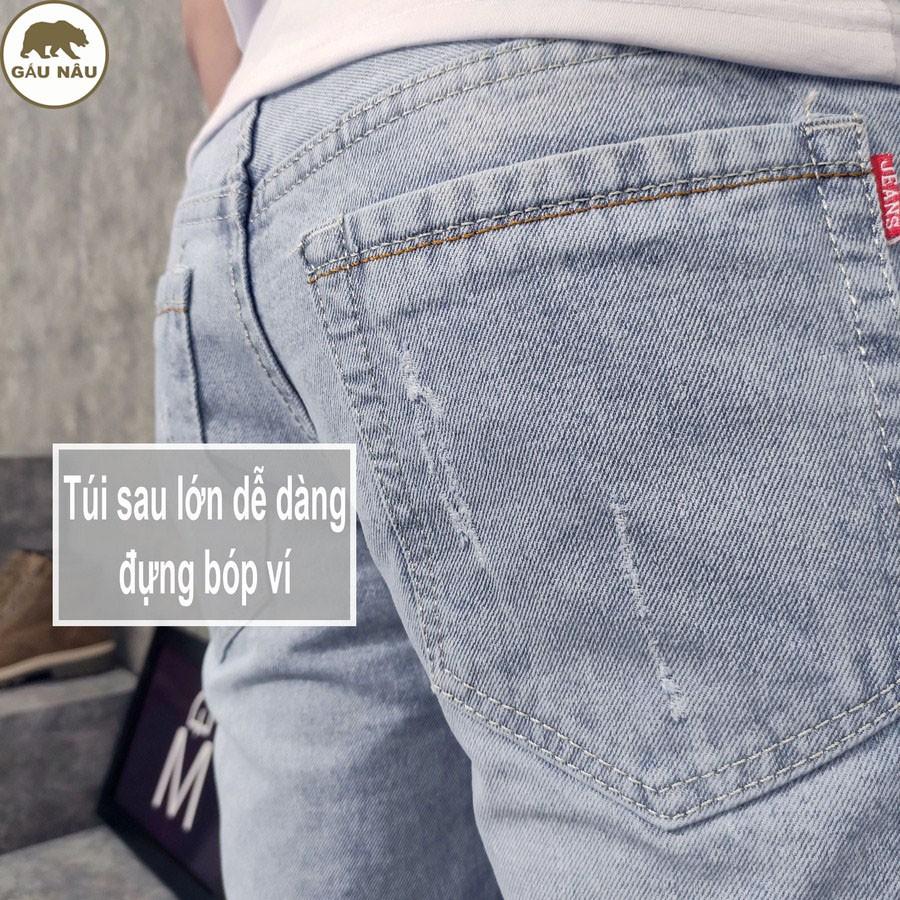 Quần short jean nam GN414 [ có video ] màu chuẩn đẹp Gấu Nâu