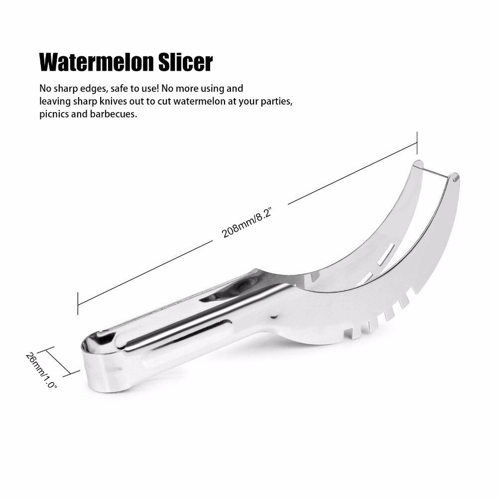 AA Watermelon slicer tongs Corer fruit melon stainless steel tools new watermelon cut refreshing watermelon cubes Kitchen tool