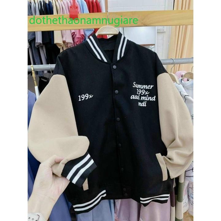 Áo khoác nỉ bomber Unisex cổ chun mẫu s199x hàng chuẩn