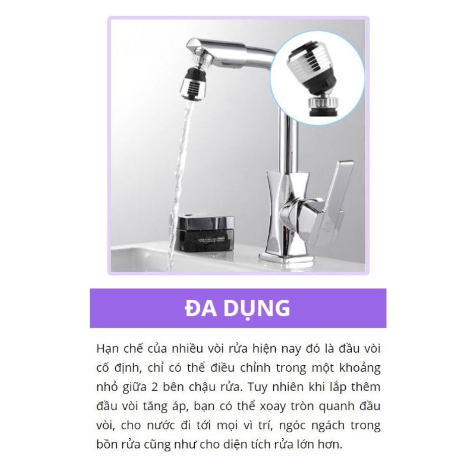 ĐẦU VÒI TĂNG ÁP XOAY 360°