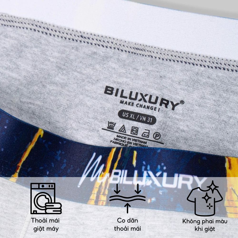 Combo 3 Quần Lót Cao Cấp Nam Biluxury Dáng Boxer 6SIDB010