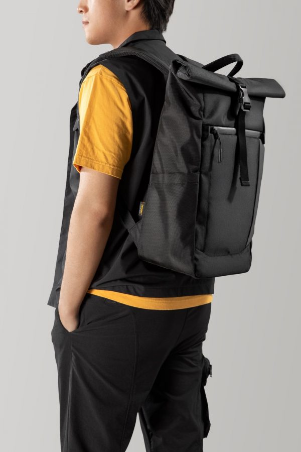 Balo Tomtoc Roll Top Travel Backpack dành cho Macbook 13/14", Laptop 15.6" 23L - T61 - Hàng Chính Hãng