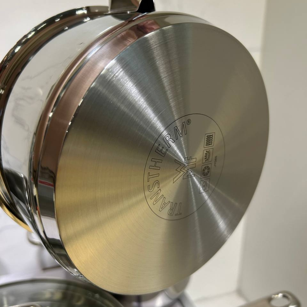 Bộ nồi WMF Astoria 4 món kèm quánh và chảo thép WMF 24cm hàng chính hãng