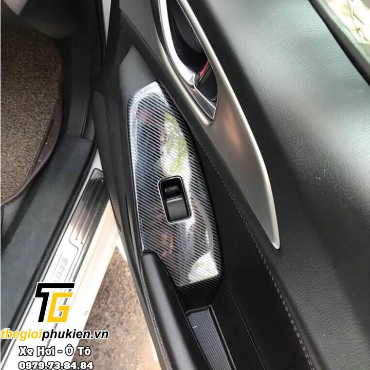 Bộ ốp nội thất Vân Carbon cao cấp cho Mazda 3 2017-2019