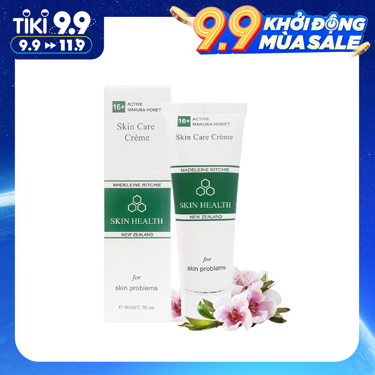 Kem hỗ trợ trị viêm da, mẫn ngứa, kích ứng da ở trẻ em Manuka 16+ 80ml