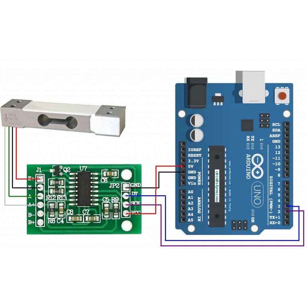 Bộ Cảm Biến Cân Nặng Loadcell và Khung Bàn Cân Mica