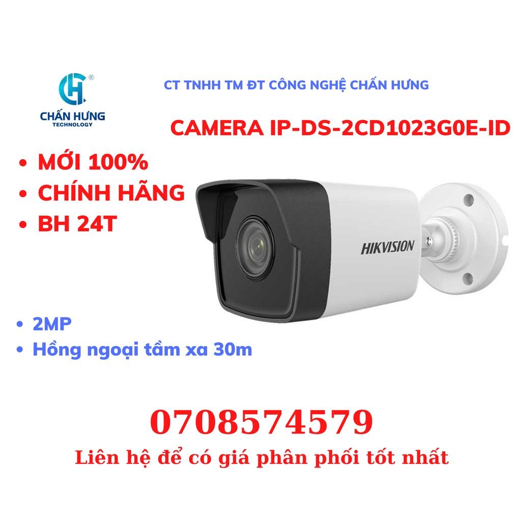 Camera IP HIKVISION DS-2CD1023G0E-ID hồng ngoại 2.0 Megapixel - Hàng chính hãng