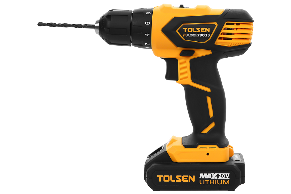 MÁY KHOAN PIN 2 TỐC ĐỘ 10MM 20V TOLSEN- HÀNG CHÍNH HÃNG
