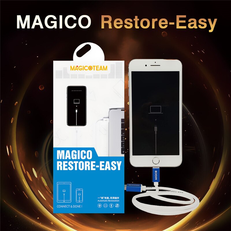 Cáp chạy phần mềm dành cho iPhone, iPad tự đưa máy về chế độ Recovery không cần bấm nút MAGICO RESTORE-EASY