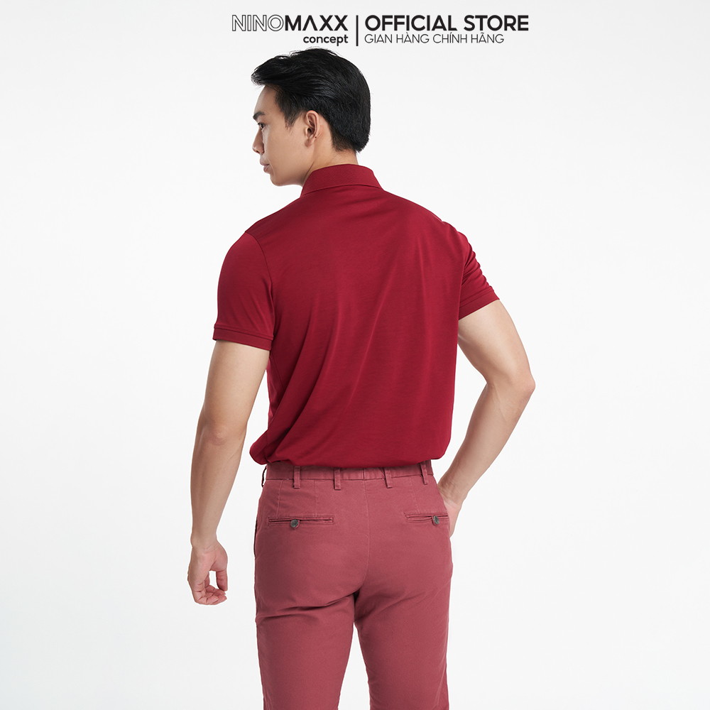 N&amp;M Áo Polo Nam Tay Ngắn cổ bẻ chất liệu Cotton Form Travel Fit trẻ trung 2203013