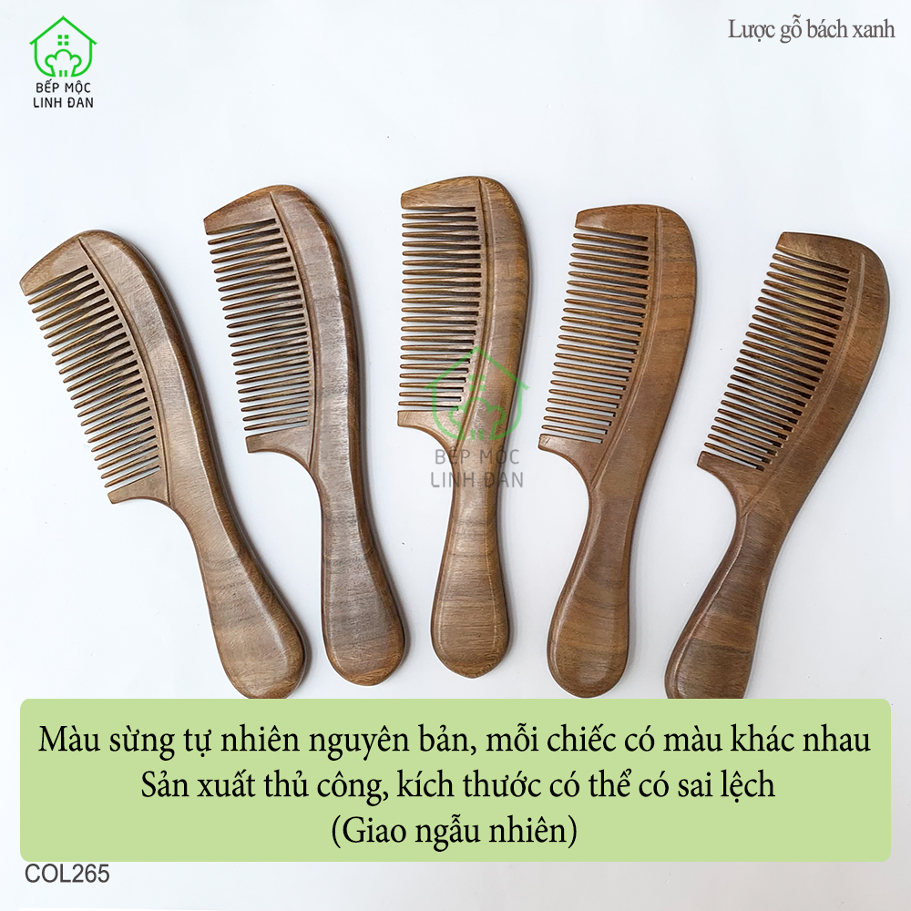 Lược Gỗ Thơm (Size:L - 19cm) Giúp Tóc Suôn &amp; Mềm Không Làm Rụng - COL265