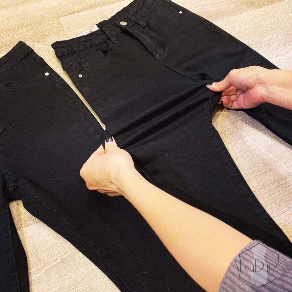 [Ảnh Thật] Quần Jean Nữ Ôm Dáng Lưng Cao, Chất Jean Co Giãn Chuẩn Xịn Dưới 57kg Dành Cho Mọi Lứa Tuổi