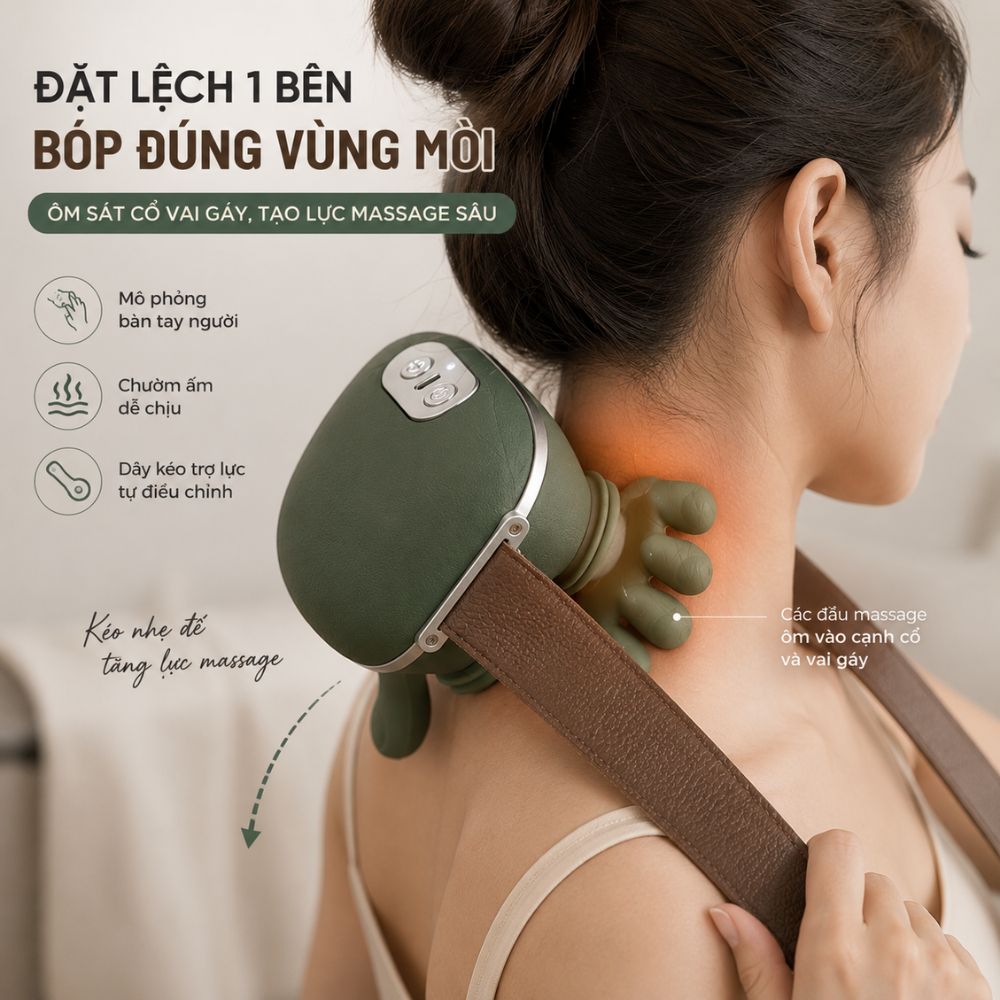 Máy Massage Cổ Vai Gáy Kachi MK449 - Giải Pháp Thư Giãn Hoàn Hảo - Hàng chính hãng