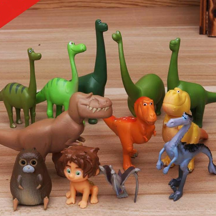 Bộ 12 mô hình phim Chú Khủng Long tốt bụng - The Good Dinosaur (cao 2.5-7 cm)