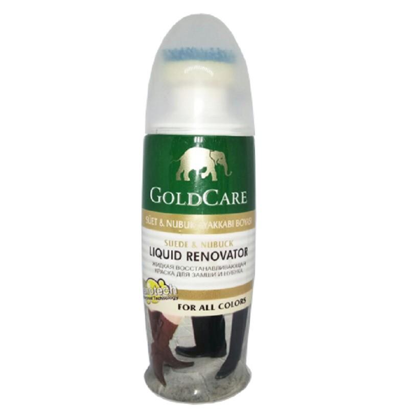 Combo Chăm Sóc Giày, Da Lộn GoldCare Xi Nước GC2002 và Bàn Chải Đánh Bụi Giày, Da GC4007