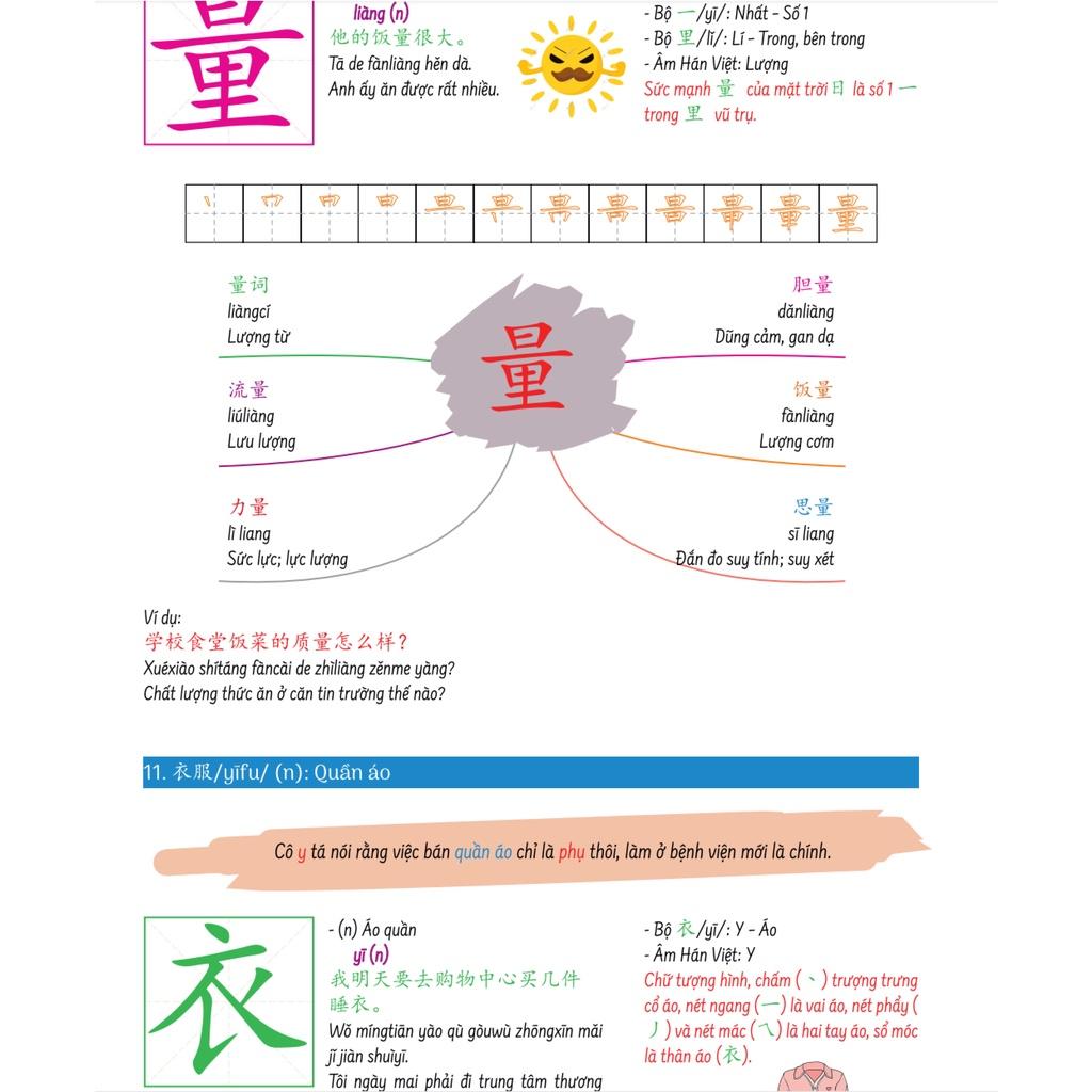 Sách-Hack Não Chữ Hán Tiếng Trung - Siêu ghi nhớ chữ Hán theo bộ thủ, mẹo nhớ và âm thanh tương tự+DVD tài liệu