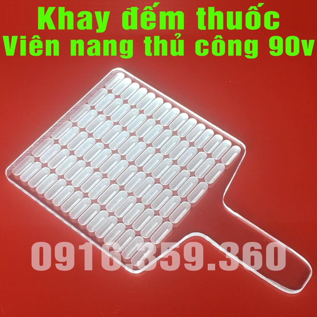 Khay đếm viên nang thủ công Size 90 viên