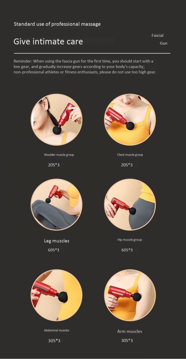 Máy Massage Gun Mini 1 Đầu 6 Cấp Độ