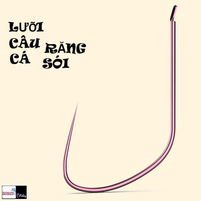 Lưỡi Câu Cá Răng Sói Thể Thao Siêu Bén-Mảnh-Nhẹ (Set 10 Lưỡi) LCC08