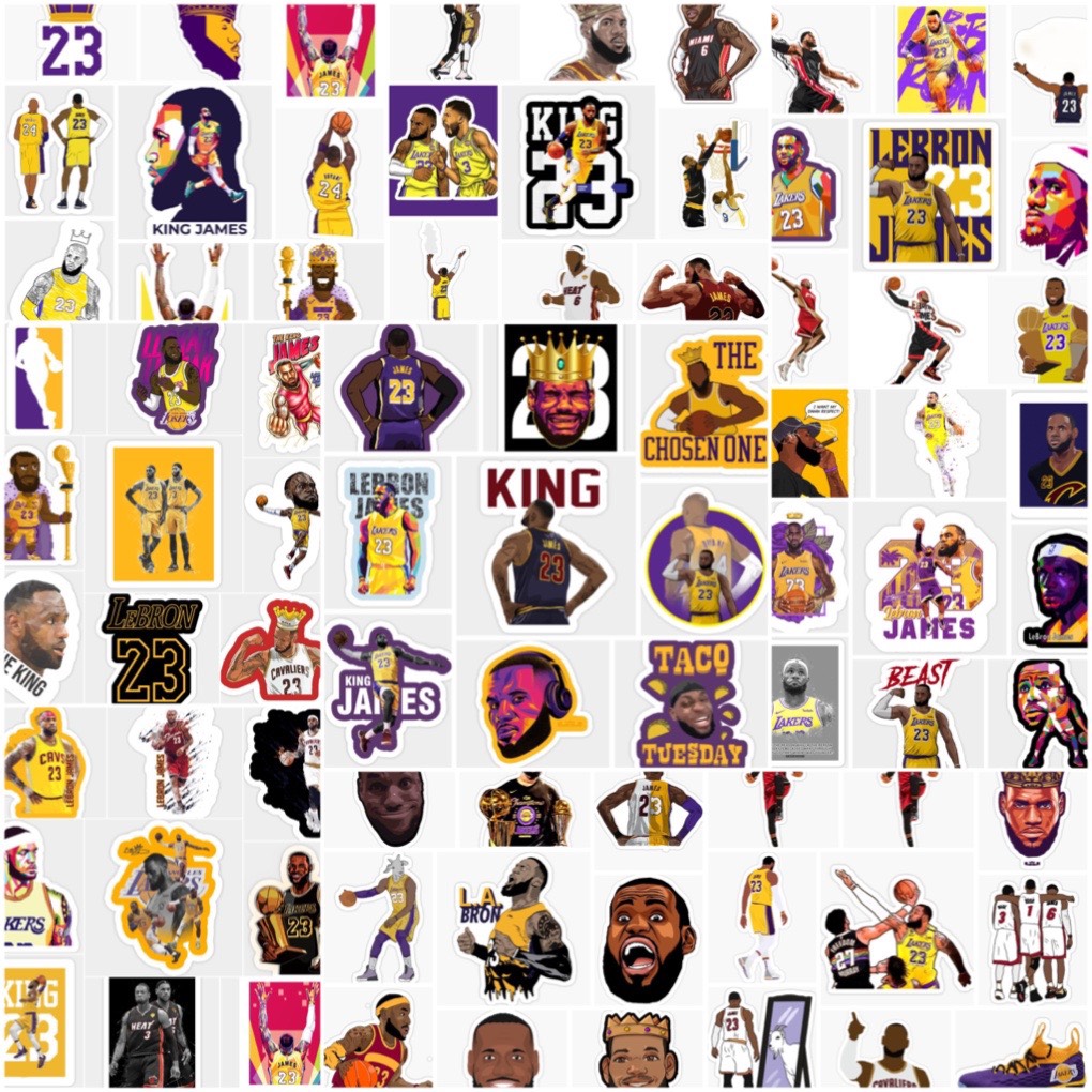 Set 30-60 sticker Lebron James