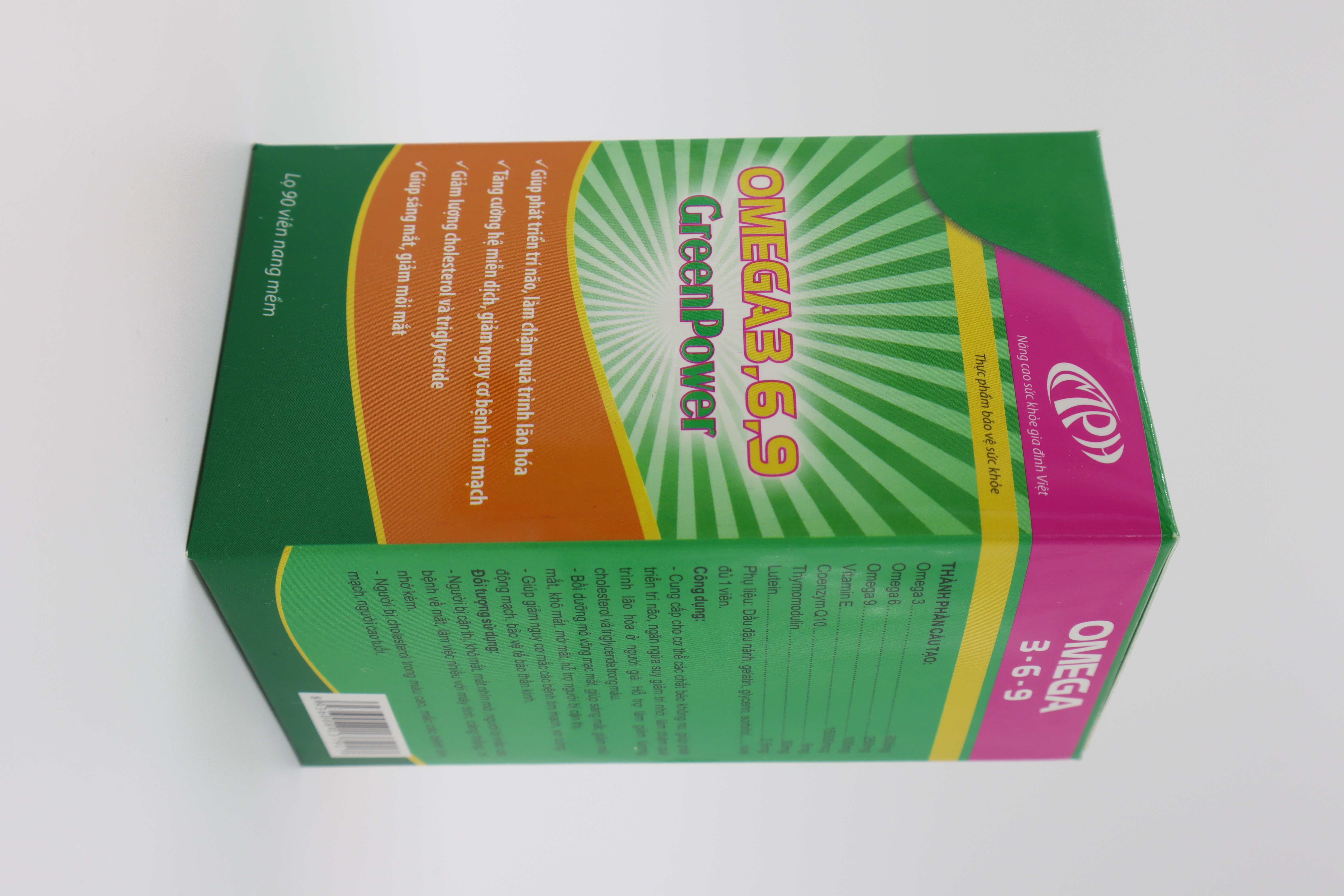 Bổ mắt hỗ trợ giảm mỡ máu Omega 3.6.9 GreenPower - Chính hãng - 90 viên