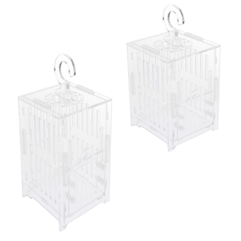 Spider Insect Cricket Tank Vivarium Cage Box Clear Acrylic Terrarium S