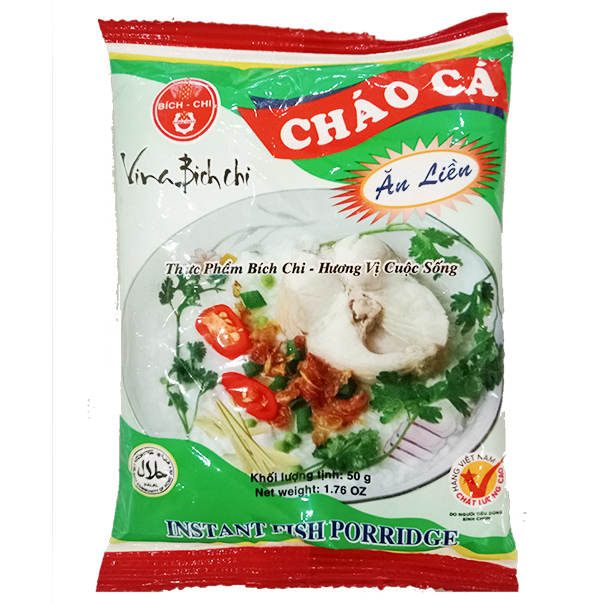 Thùng 50 gói Cháo dinh dưỡng (cá) Bích Chi (50g/gói)