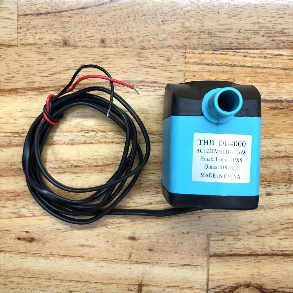 Bơm chìm mini 16W, 220Vac cho quạt điều hoà hơi nước # phụ tùng quạt