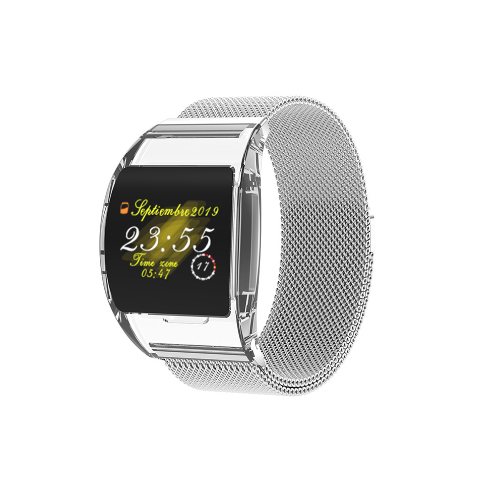 Vòng Đeo Tay Thông Minh P63 Đo Nhịp Tim /Huyết Áp Bằngthép Chống Thấm IP67