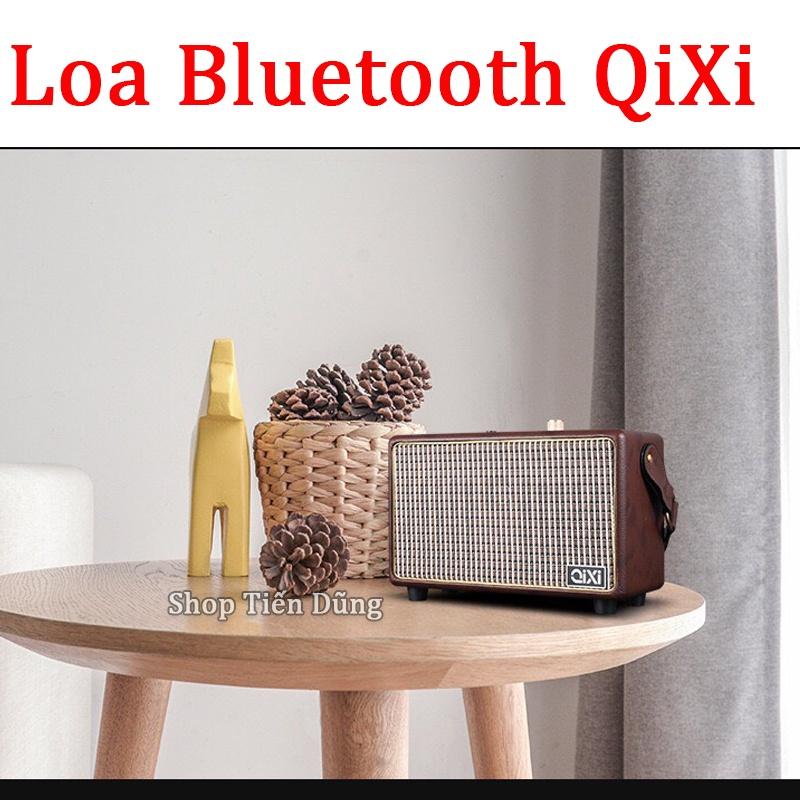 Loa bluetooth Qixi SK-2025 kiểu dáng cổ điển sang trọng - Loa Không Dây SK2025 Hỗ Trợ V5.0, USB, Thẻ Nhớ TF, Cổng AUX.