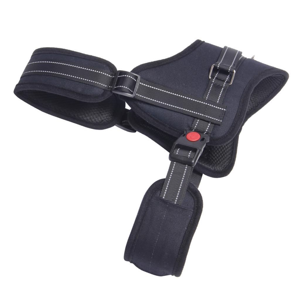 Explosion-proof Dog Puppy Harness Soft Adjustable Reflective Vest White