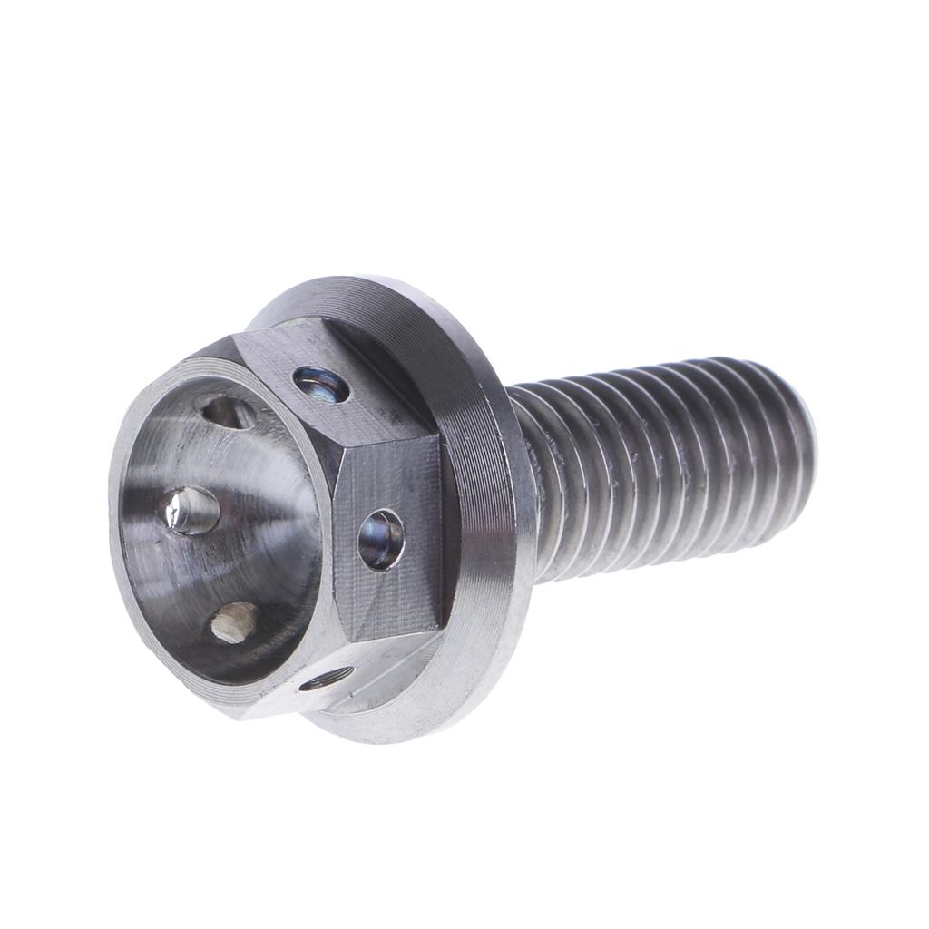 M8 Titanium Alloy Hex Head Flange Bolt Screw - 20 25 30 35 40 45mm