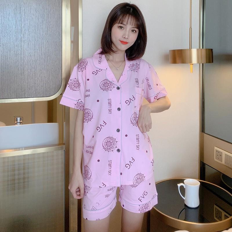 Đồ Bộ Pijama Cộc Mặc Nhà, Bộ Ngủ Nữ Cộc Nhiều Màu Dễ Thương CCCP11